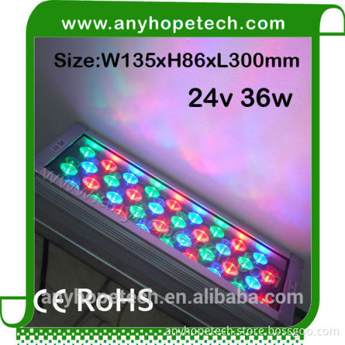 Bottom price new product full color 3600lm 36w led wall washer light